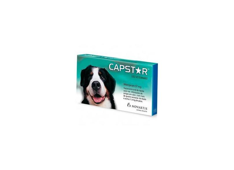 Capstar Elanco 57Mg Cães De 11Kg A 57Kg 1 Comprimido com o Melhor Preço