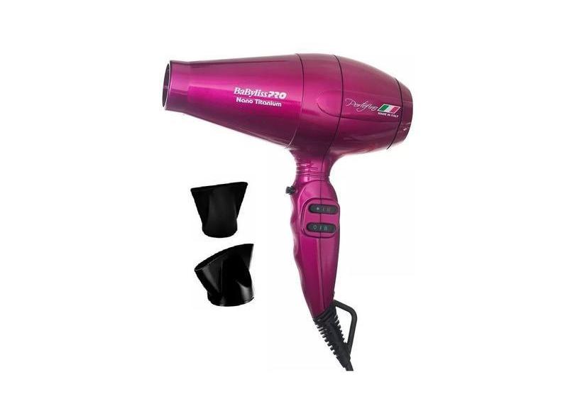 Secador De Cabelo Babyliss Pro Nano Titânio Porto Fino 110v Portofino Baby Liss 110V  2000W de potência Profissional Professional By Roger Titanium