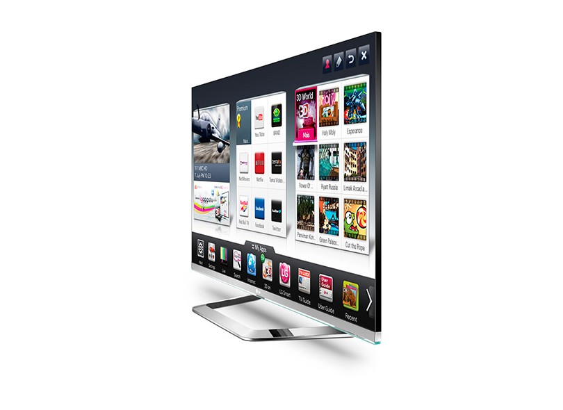 TV LED 55" Smart TV LG 3D Full HD 4 HDMI Suporte HDTV 55LM8600