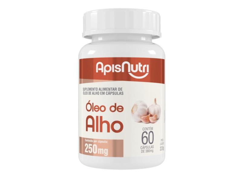 ÓLEO DE ALHO 250MG 60 CáPS - APISNUTRI Imuni 