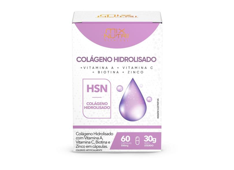 Colágeno Hidrolisado 30G 60 Caps Mix nutri 