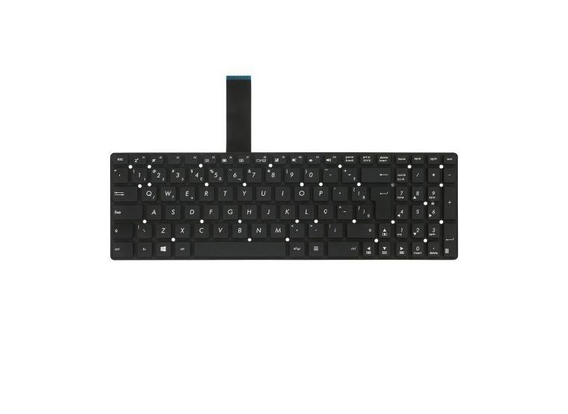 Teclado para Notebook Asus F751s - BestBattery, Preto