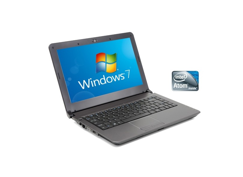 Notebook Positivo 390 SIM 2GB 320GB Intel Atom D425 1.8GHz Windows 7 Starter