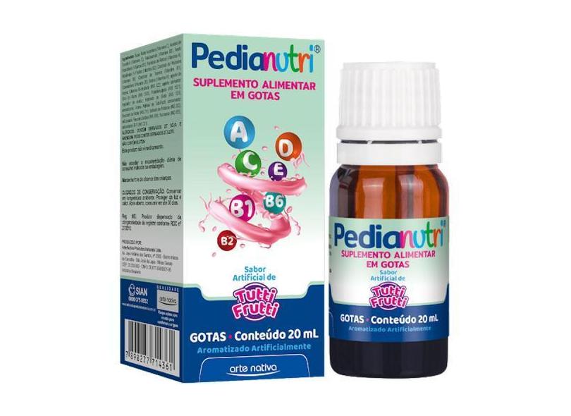 Kit 3X  Pedianutri Bb Tutti Frutti Gotas Arte Nativa 20ml
