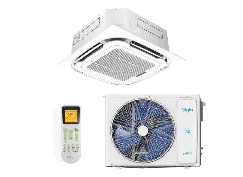 Ar-Condicionado Split Cassete Inverter 18000 BTUs Elgin Plus Só Frio KDFI18C2NA / KDFE18C2CA / KDZP01N2DA 220V