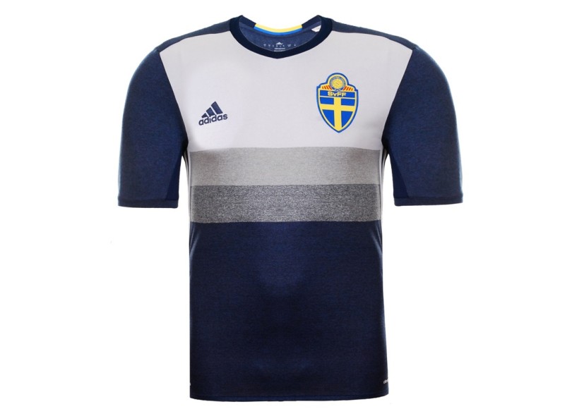 Camisa Torcedor Suécia II 2016 sem Número Adidas