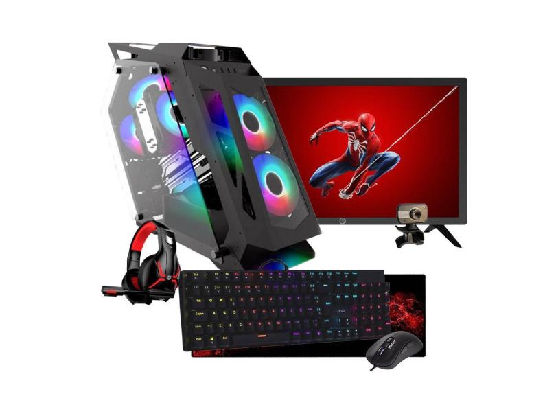 Pc Gamer Completo I5 10 Rtx 2060 16Gb Ssd 480Gb Monitor 27'