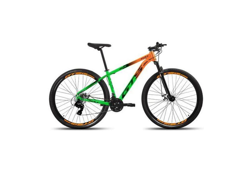 Bicicleta Aro 29 GTS Full 24 Marchas Freios a Disco - GTS Feel, Laranj