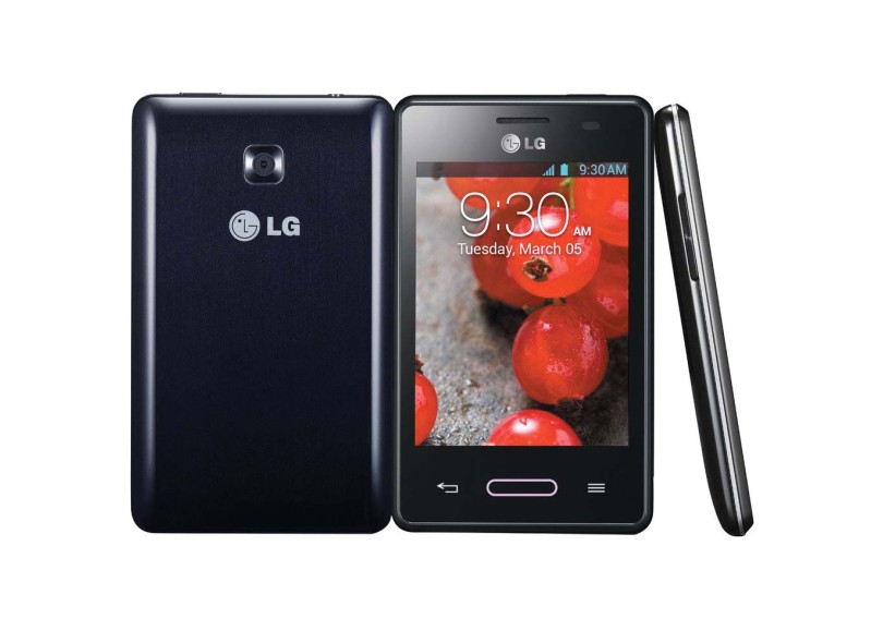 Smartphone LG Optimus L3 II E425 Câmera 3,0 MP 4GB Android 4.1 (Jelly Bean) 3G Wi-Fi