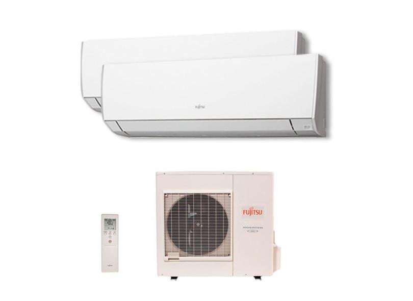 Ar Condicionado Multi Split Inverter Fujitsu Hw 23.000 Btus (1 Evap 9.000 e 1 Evap 18.000)  Quente/Frio 220V Monofásico