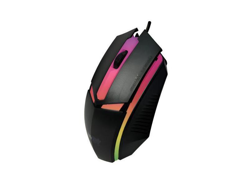 Mouse Simples com Luz Led Knup 1200dpi 3 Botões