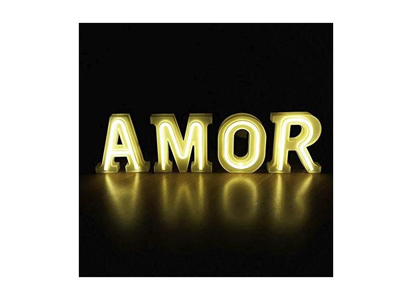 Luminária Letras de LED Amor com o Melhor Preço é no Zoom