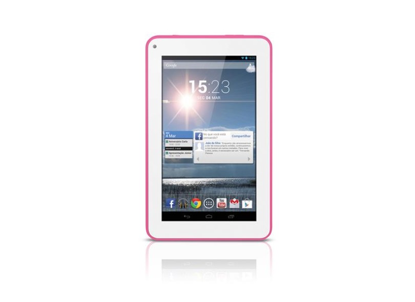 Tablet Multilaser M7S Dual Core Wi-Fi 8 GB LCD 7" Android 4.2 (Jelly Bean Plus) 1,3 MP NB116