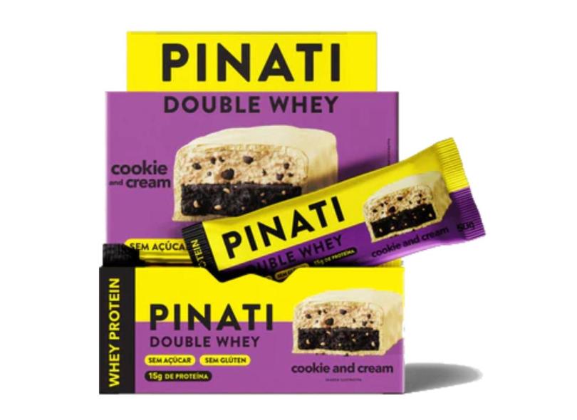 Pinati Double Whey Cookies & Cream 50G Display 12Un com o Melhor Preço ...