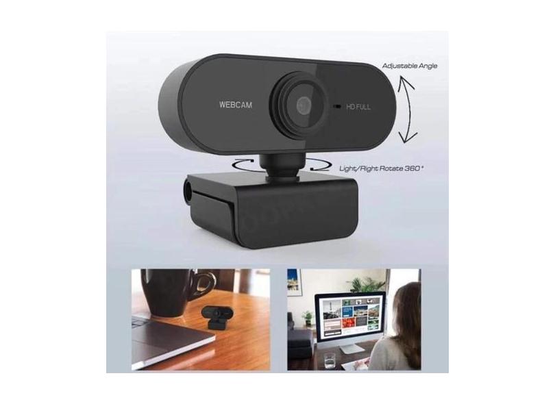 Webcam Full HD 1080P SKYHAWK Microfone Embutido com redução de Ruído C