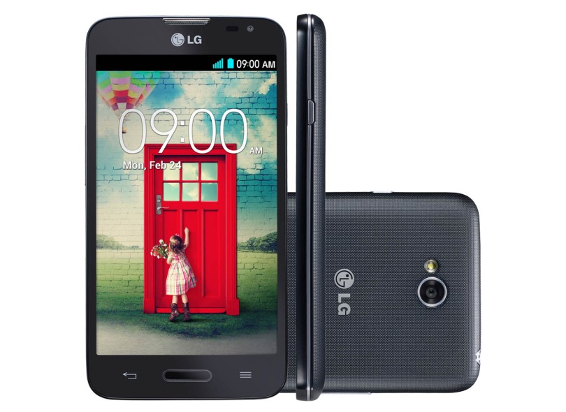 Smartphone LG L70 D325 Câmera 8,0 MP 2 Chips 4GB Android 4.4 (Kit Kat) Wi-Fi 3G