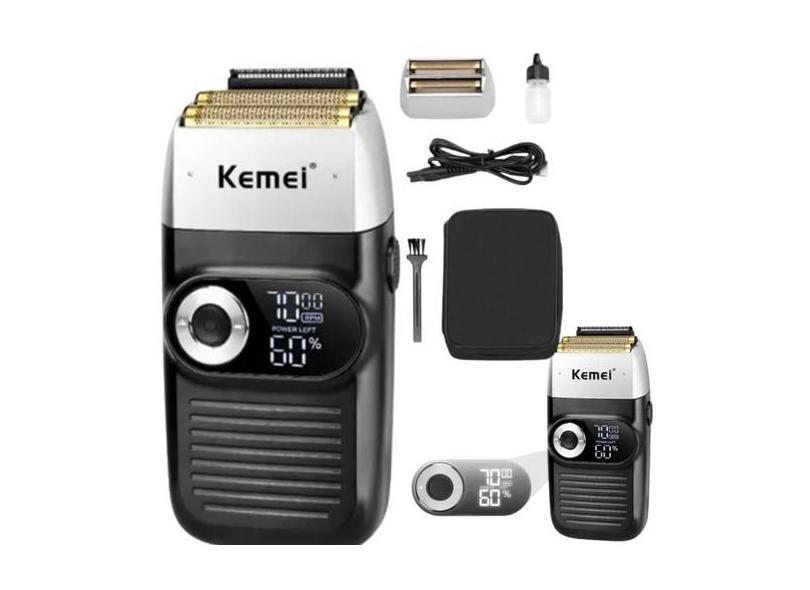 Shaver Profissional Kemei Km 2026 Elegante Compacto Moderno USB - LIPP