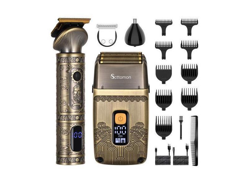 Aparadores De Cabelo E Barbeadores Elétricos Scttomon T-Blade Para Hom