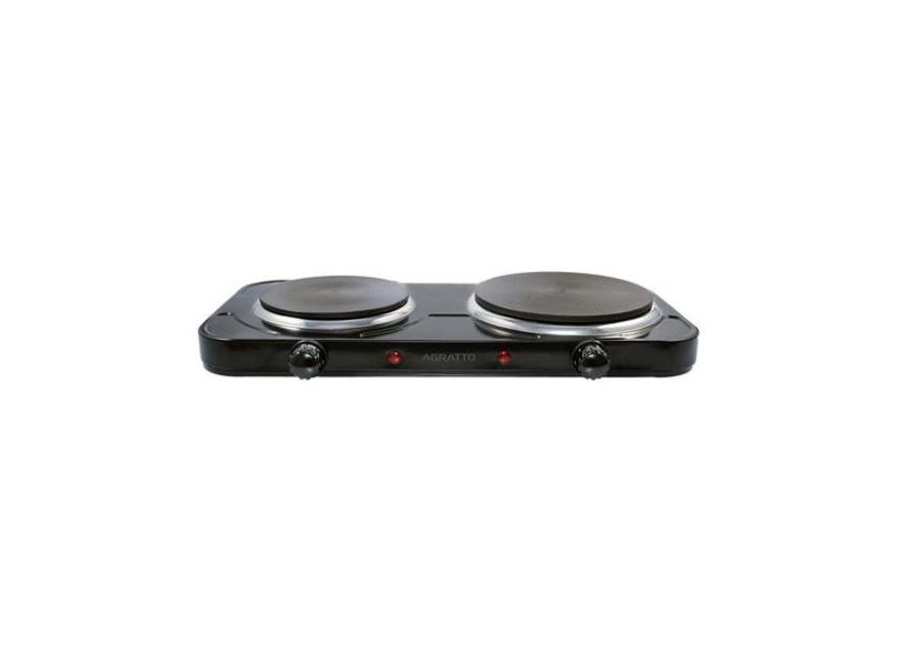 Fog o De Mesa El trico 220v 2 Pratos 2500w Preto Agratto Fmp-