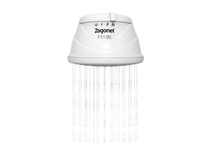 Ducha Multitemperatura Fluir 4T 6800W 220V Branco Zagonel