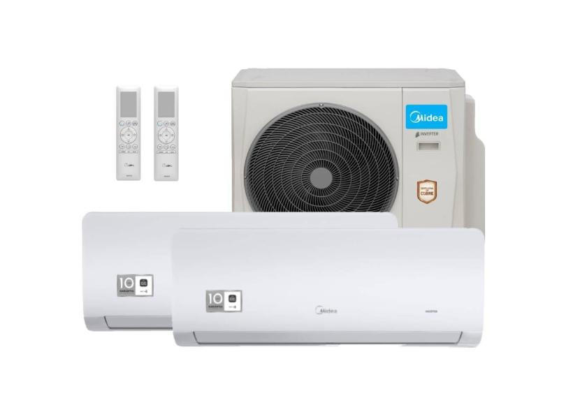 Ar Condicionado Multi Split Midea Xtreme Save 18000 BTUs 1X9000+1X12000 Quente e Frio Inverter 220V 38MBMBA18M5