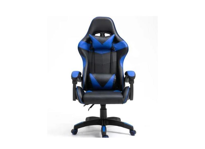 Cadeira De Escritorio Giratoria Ergonômica Gamer Azul - Sinanue