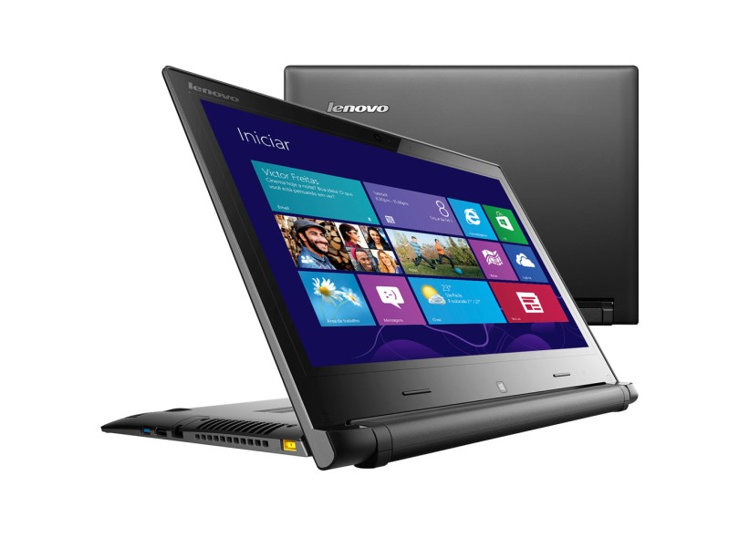 Ultrabook Lenovo Intel Core i3 4010U 4 GB de RAM HD 500 GB SSD 8 GB LED 14 "Touchscreen Windows 8 80C40002BR