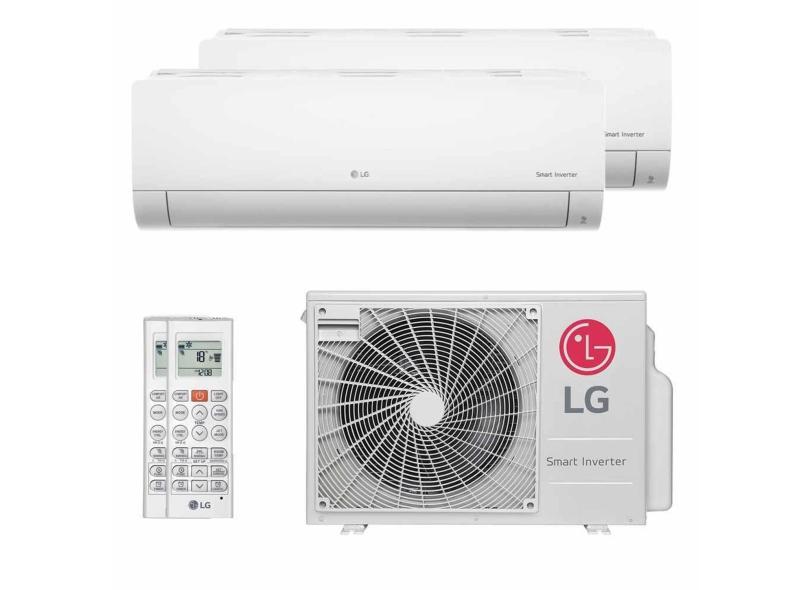 Ar Condicionado Multi Split Bi Split Inverter LG 18000 BTUs (2x9000) Quente/Frio 220V A2UW18GFAC