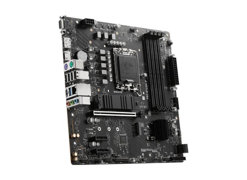 Placa Mãe MSI PRO B760M-P Intel LGA 1700 DDR4 mATX