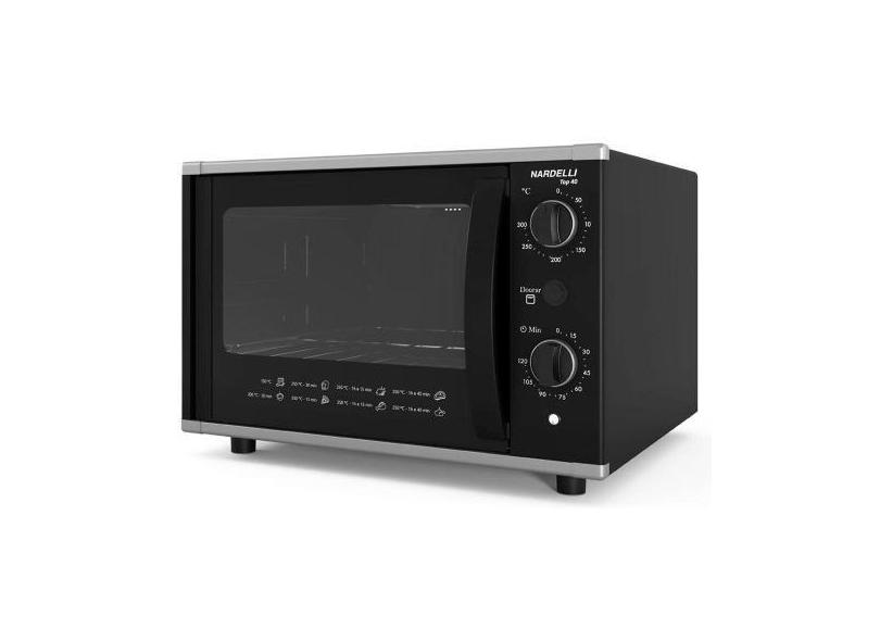 Forno Elétrico Nardelli Top40 com Timer 40 Litros Easy Clean 1700W, Pr