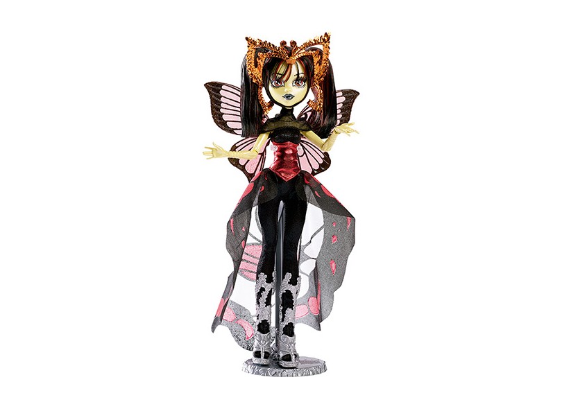 Boneca Monster High Boo York Novas Estrelas Goth Moth Mattel