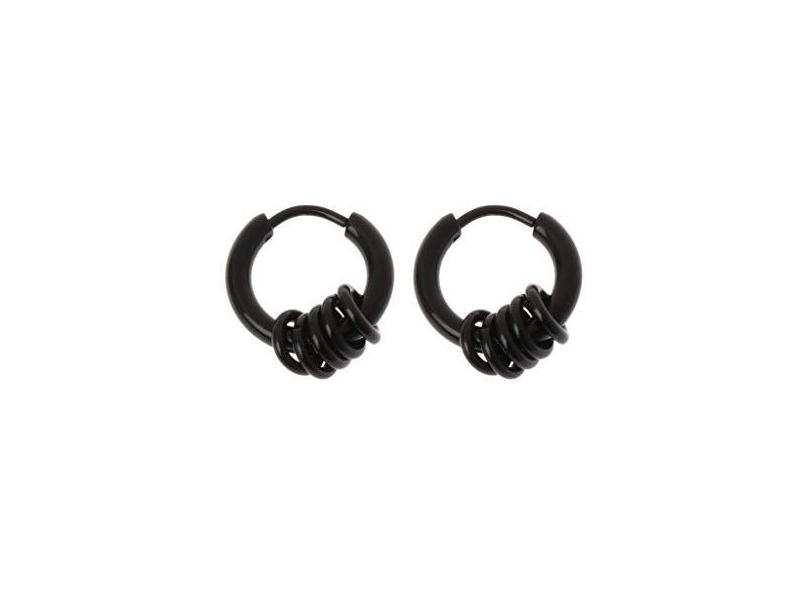 Brincos Argola Dragão Fusamk - Aço Inoxidável 316L Sem Furo 9mm