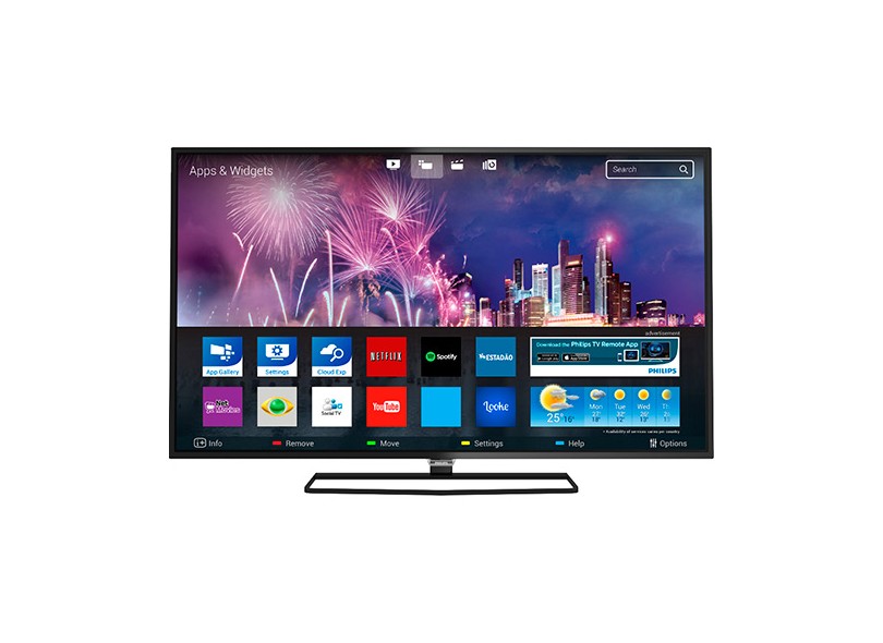 TV LED 55" Smart TV Philips Série 5100 Full HD 3 HDMI 55PFG5100