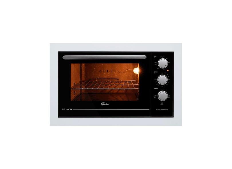 Forno Elétrico de Embutir Fischer Fit Line 48 litros Branco