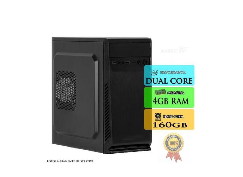 Computador Pc Intel Dual Core 4gb Hd 160 Gb - ótimo desempenho - marke