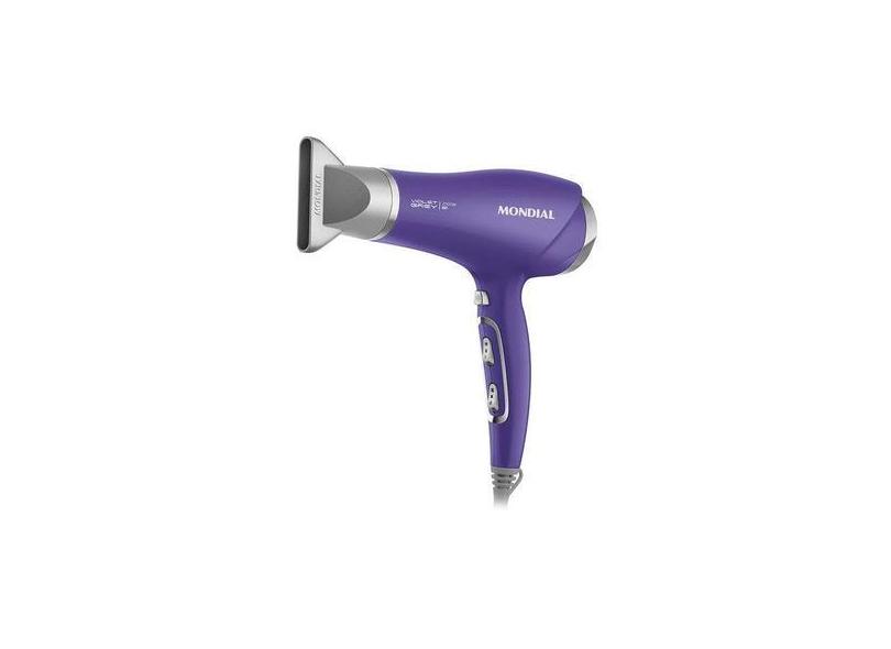 Secador De Cabelo Mondial Scn 05 2000 W 110V Violeta Cinza