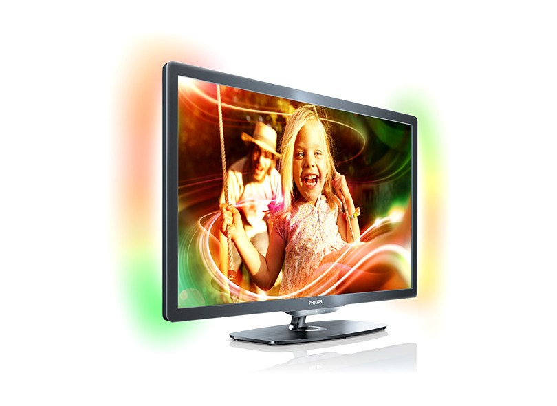 TV Philips Smart TV Ambilight Spectra 2, 32 LED, Full HD, 480Hz, Online TV, c/ Conversor Digital Integrado (DTV), Interatividade com emissoras (DTVi), Entrada USB e 4 Entradas HDMI c/ EasyLink, 32PFL7606D/78
