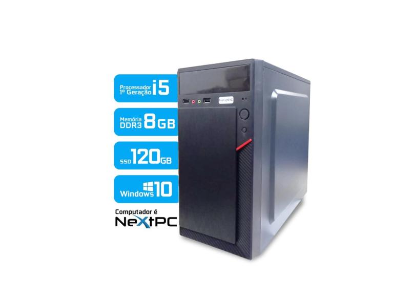 Computador cpu Intel Core i5 8gb Memória ssd 120GB