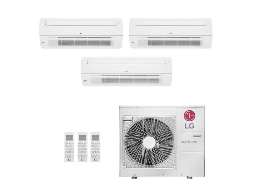 Ar-Condicionado Multi Split Inverter LG 48.000 (3x Evap Cassete 1 Via 9.000) Quente/Frio 220V