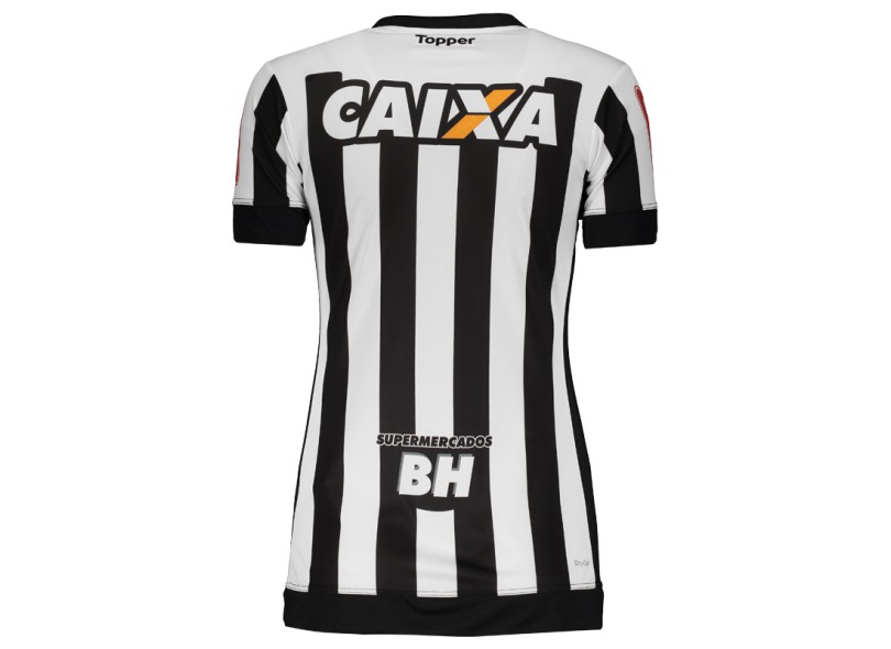 Camisa Torcedor feminina Atlético Mineiro I 2017/18 sem Número Topper