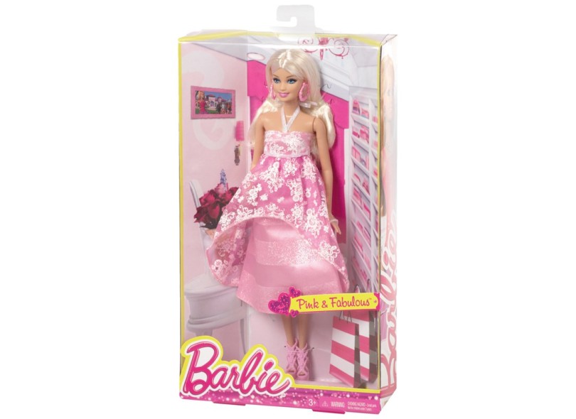 Boneca Barbie Pink & Fabulous Mattel
