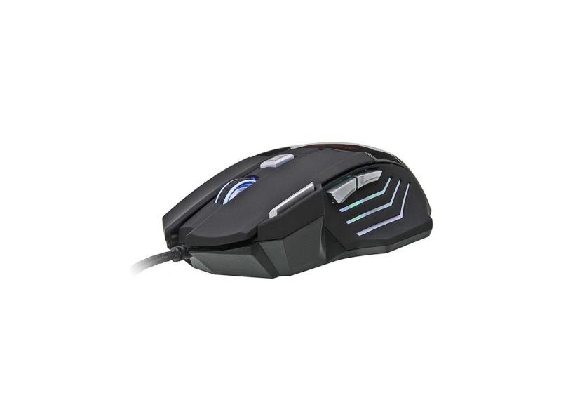 Mouse Gamer 7 Botões 2400 dpi rgb Knup KP-V4 Preto