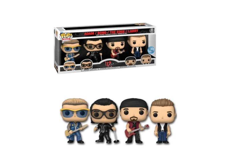 Bobble Head Funko Pop! U2 Zoo TV 4-Pack (Adam / Bono / The Edge