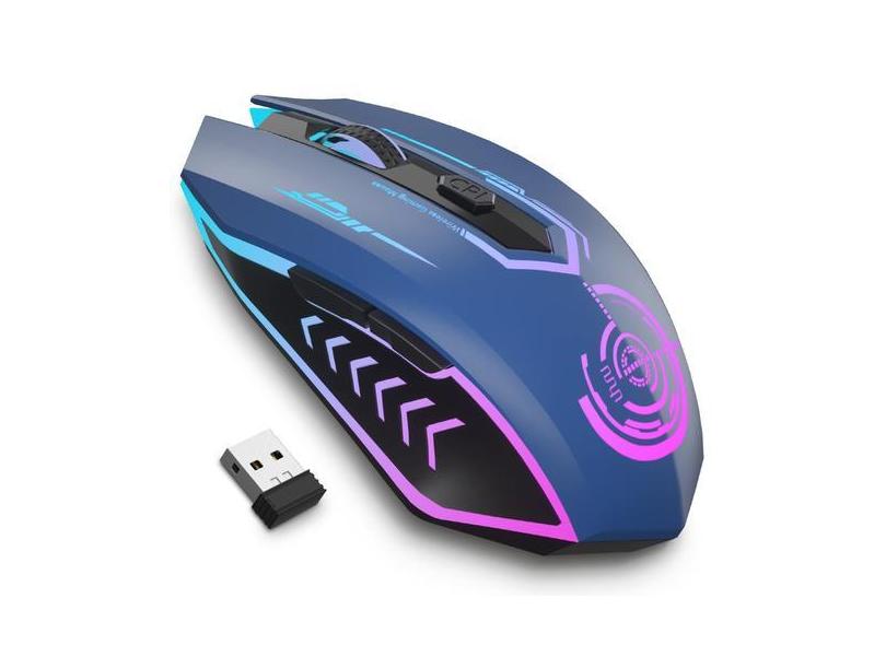 Mouse para jogos sem fio UHURU 10000 DPI com 6 botões e LED