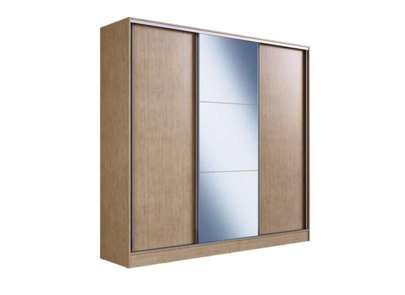 Guarda-Roupa Casal 3 Portas 4 Gavetas com Espelho London Espresso Moveis