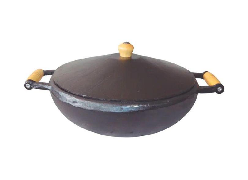 Panela Ferro Fundido Muqueca Grande 4 Litros 41,5X32,5X15cm