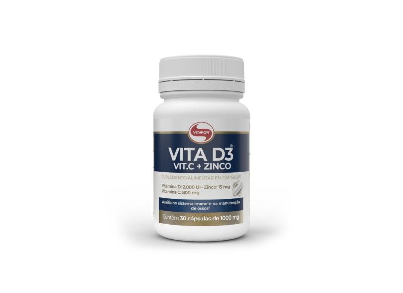 VITAMINA D3 COM VIT. C E ZINCO 30 CAPS. VITAFOR 