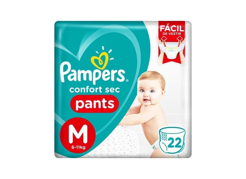 Fralda de Vestir Pampers Confort sec Pants M 22 Und 6 - 11kg