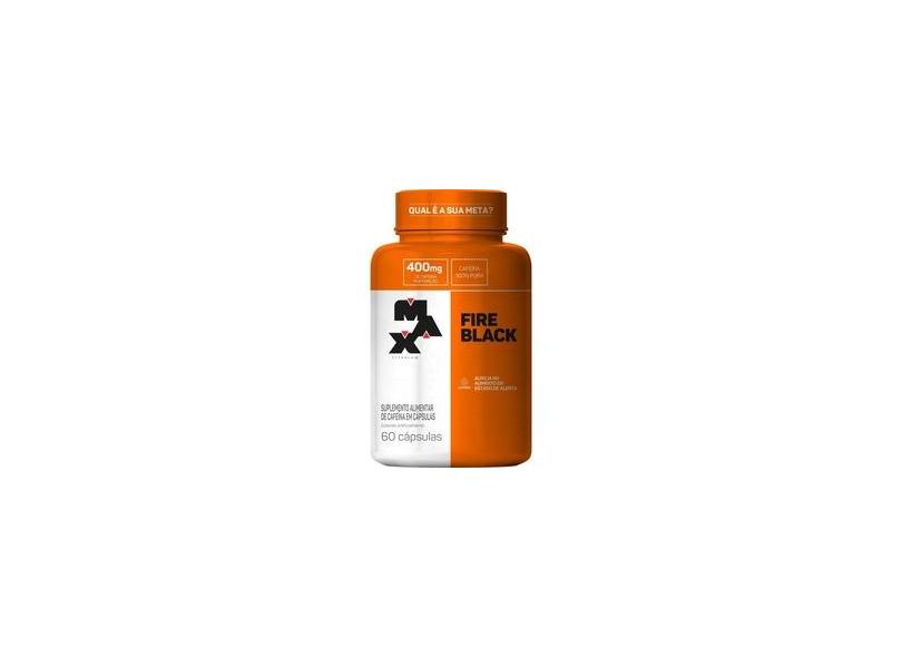 Cafeina Ultimate Fire Black - 60 Cápsulas - Max Titanium