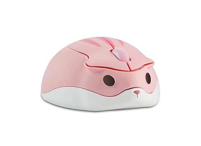 Mouse sem fio bonito desenho animado animal hamster mouse silencioso portátil 1200DPI USB mouse sem fio para PC, Mac, laptop, computador, presente para crianças, mulheres e adultos